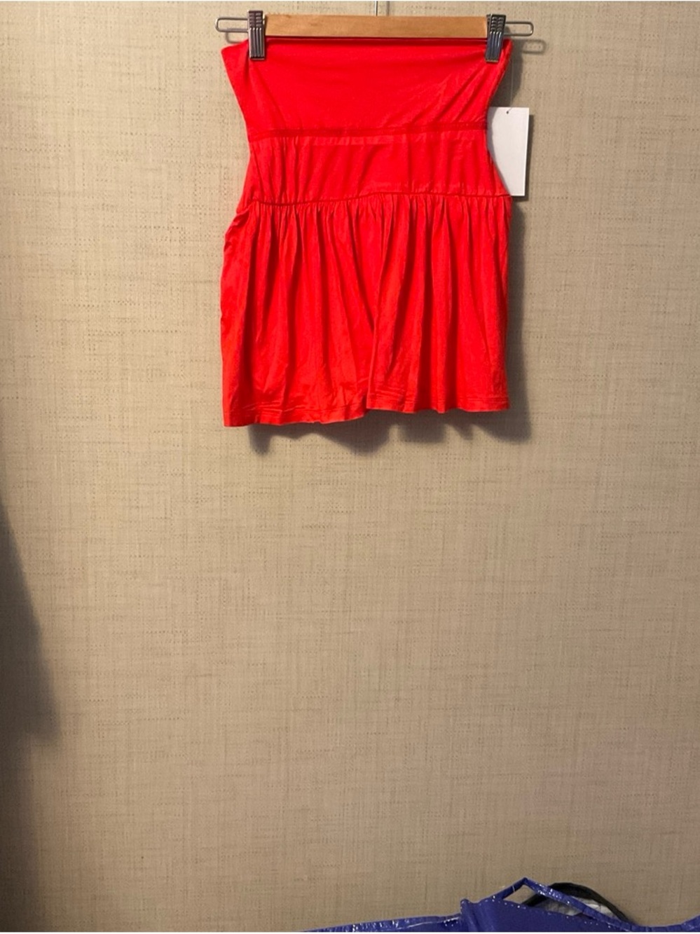 Kids Bright Red Strapless Romper Skirt